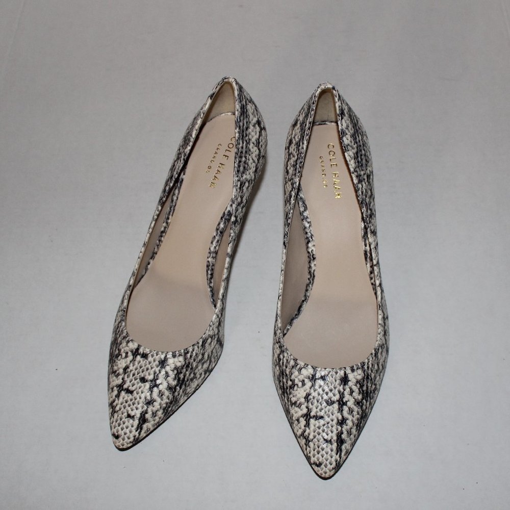 COLE HAAN JULIANNA SNAKESKIN PRINT PUMP - Picture 5 of 7